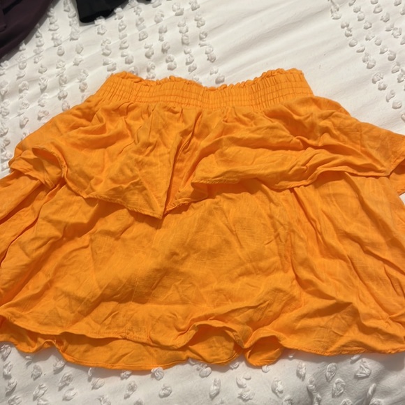 Orange Ruffle Skirt - Picture 4 of 4